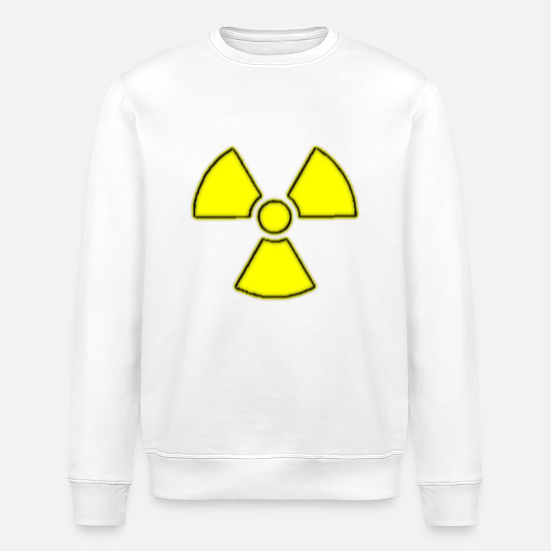 signe Atom jaune - Sweat bio ROLLER Stanley/Stella Unisexe - blanc