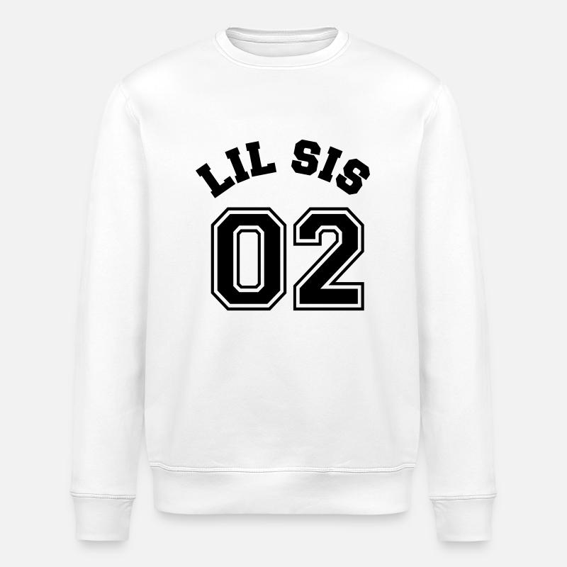 Lil Sis 02 - Little Sister - Sweat bio ROLLER Stanley/Stella Unisexe - blanc