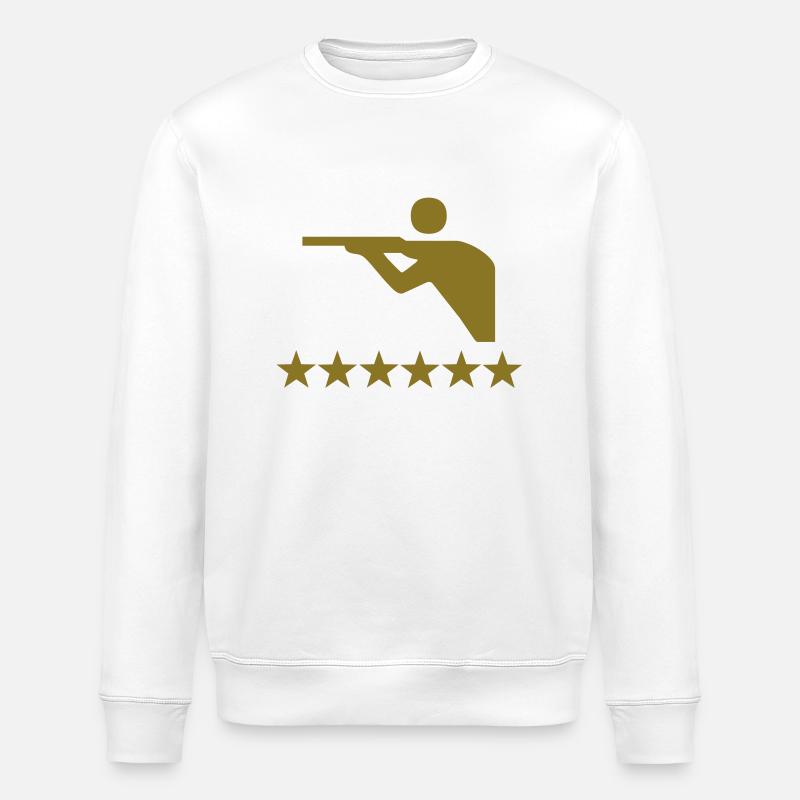 Schießen - Schiessen - Stanley/Stella Unisex Bio-Sweatshirt ROLLER - Weiß