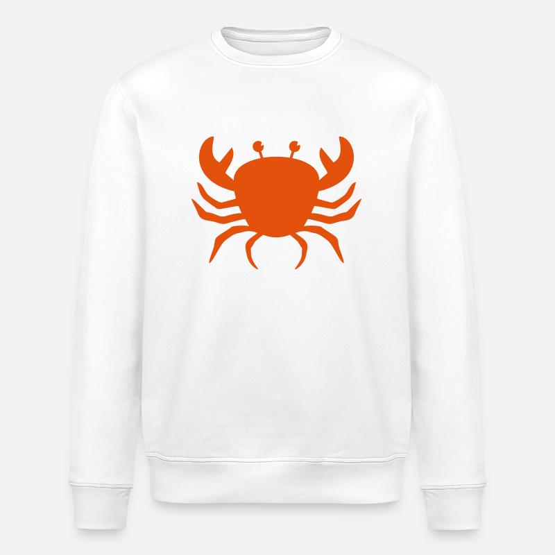 Krabbe Krebs Geschenk Sternzeichen Meeresbewohner - Stanley/Stella Unisex Bio-Sweatshirt ROLLER - Weiß