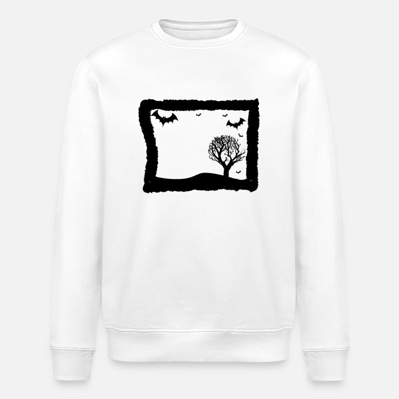 bats - Stanley/Stella ROLLER Unisex Organic Sweatshirt - white