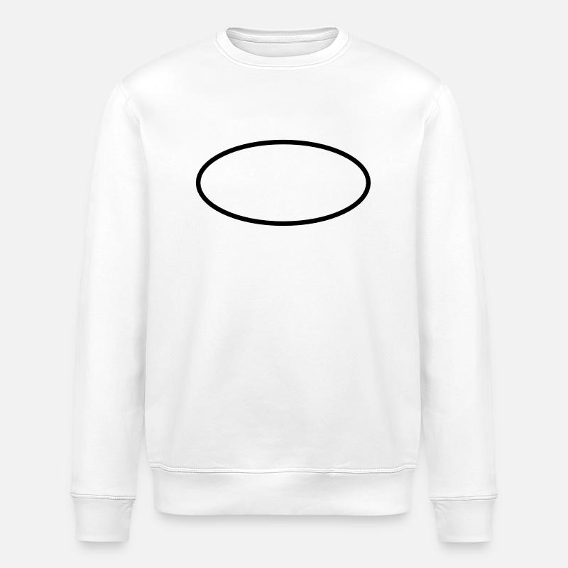 Mathematik Symbol - Ellipse - Stanley/Stella Unisex Bio-Sweatshirt ROLLER - Weiß