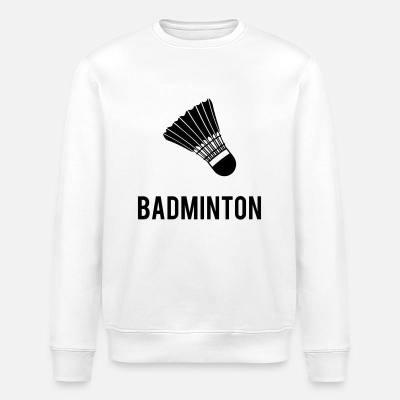Badminton - Sweat bio ROLLER Stanley/Stella Unisexe - blanc