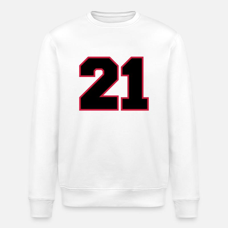 number21 - Stanley/Stella ROLLER Unisex Organic Sweatshirt - white