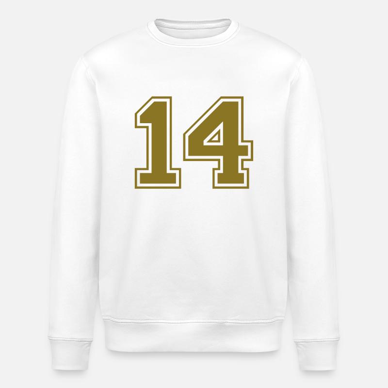 nummer - 14 - Stanley/Stella Unisex Bio-Sweatshirt ROLLER - Weiß