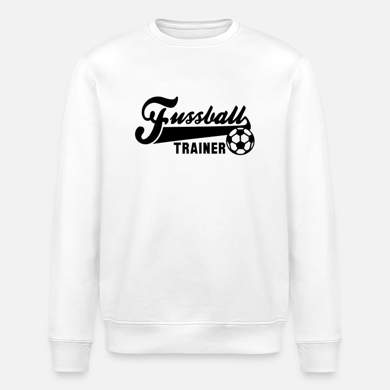 Fussball TRAINER - Stanley/Stella ROLLER Unisex Organic Sweatshirt - white