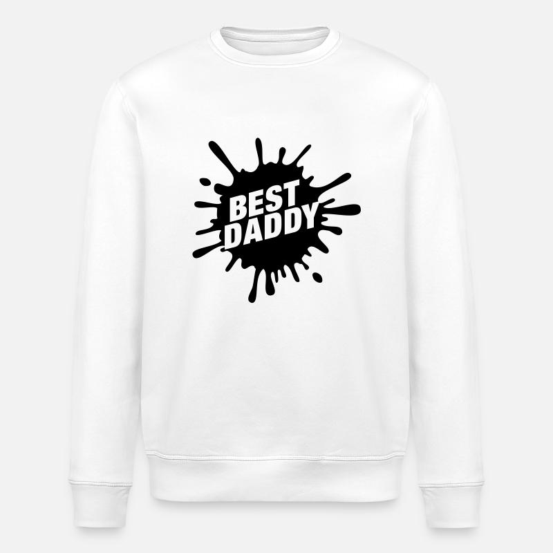 best_daddy__f1 - Stanley/Stella ROLLER Unisex Organic Sweatshirt - white