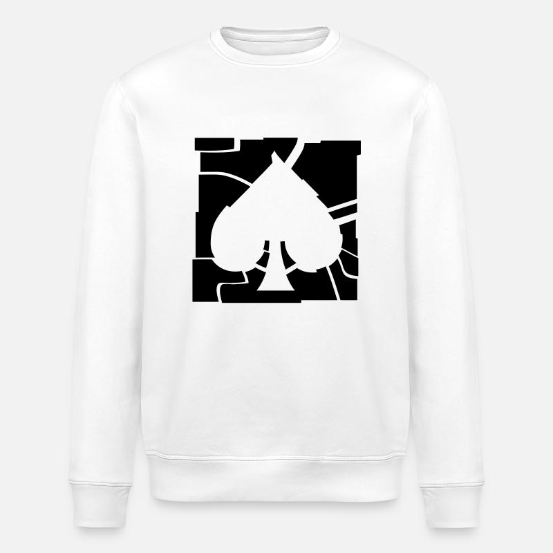 poker_logo_g1 - Sweat bio ROLLER Stanley/Stella Unisexe - blanc
