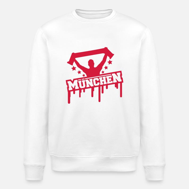 muenchen_fan_graffiti_rot_r1 - Sweat bio ROLLER Stanley/Stella Unisexe - blanc