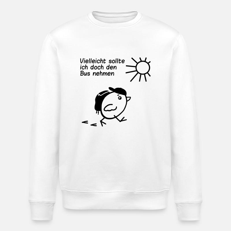 Den Bus nehmen - Stanley/Stella Unisex Bio-Sweatshirt ROLLER - Weiß
