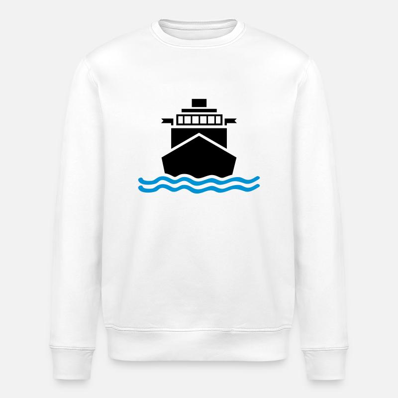 schiff_design_qa2 - Stanley/Stella ROLLER Unisex Organic Sweatshirt - white