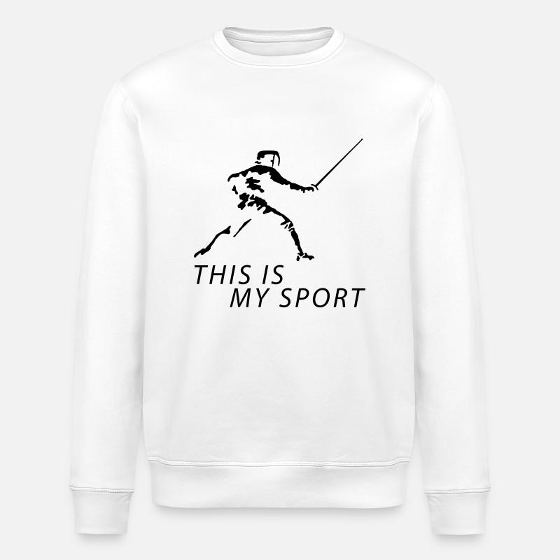 fechten_122012_b_1c - Stanley/Stella Unisex Bio-Sweatshirt ROLLER - Weiß
