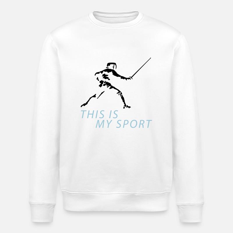 fechten_122012_b_2c - Stanley/Stella ROLLER Unisex Organic Sweatshirt - white