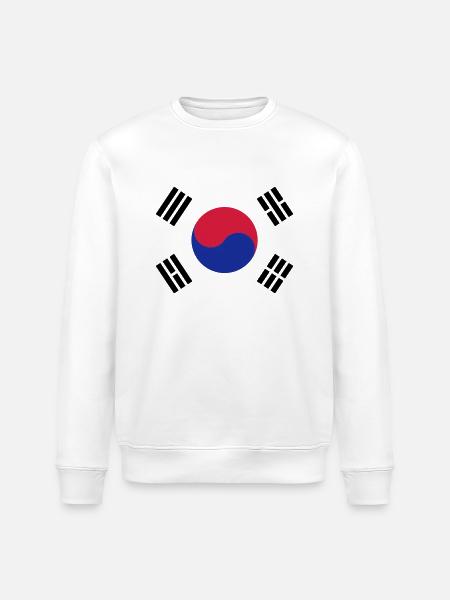 Korean Flag - Stanley/Stella Unisex Bio-Sweatshirt ROLLER - Weiß