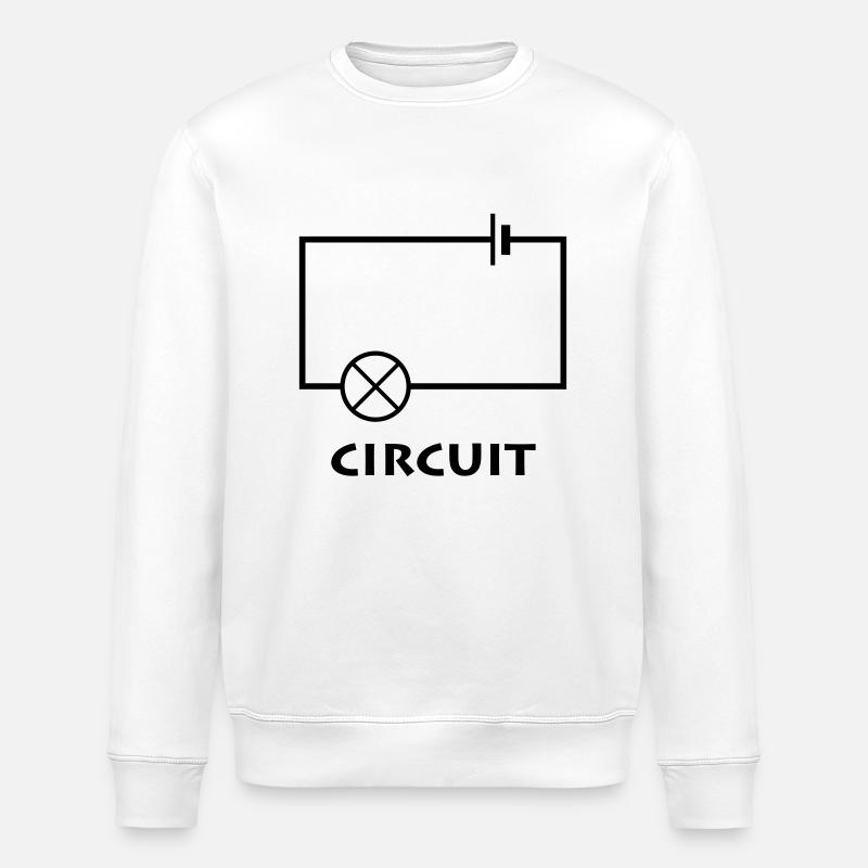 circuit - Stanley/Stella ROLLER Unisex Organic Sweatshirt - white
