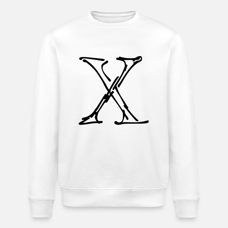 X Sketch - Stanley/Stella Unisex Bio-Sweatshirt ROLLER - Weiß