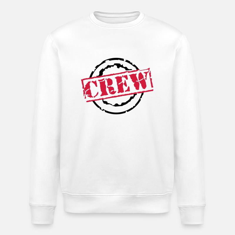 crew - Stanley/Stella ROLLER Unisex Organic Sweatshirt - white