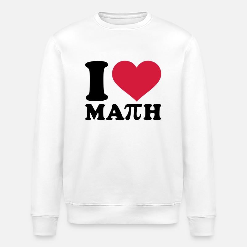 I love Math - Sweat bio ROLLER Stanley/Stella Unisexe - blanc