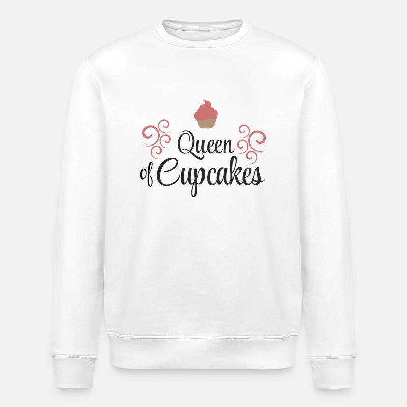 cupcakes - Stanley/Stella ROLLER Unisex Organic Sweatshirt - white