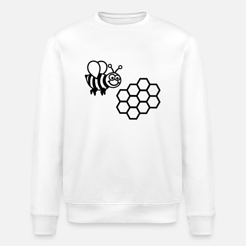 Abeille - Sweat bio ROLLER Stanley/Stella Unisexe - blanc