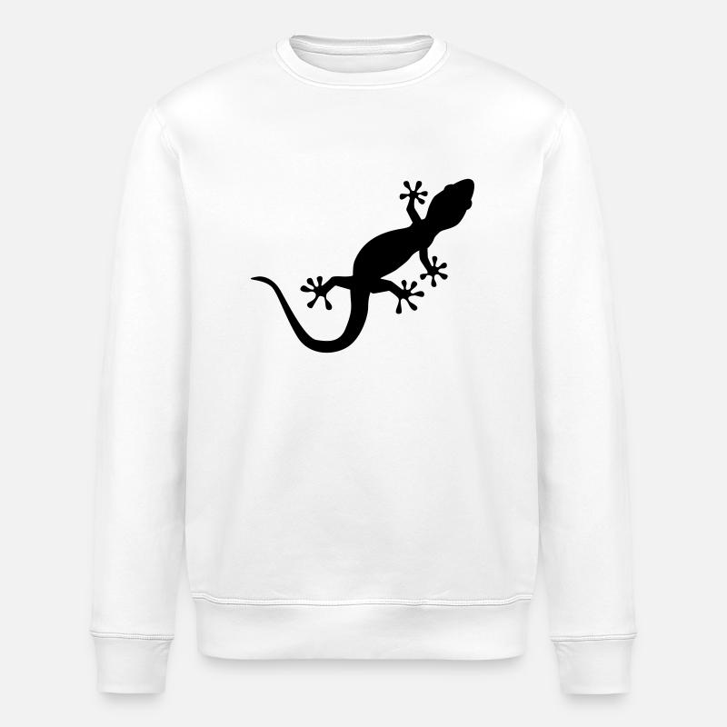 Gecko - Stanley/Stella Unisex Bio-Sweatshirt ROLLER - Weiß