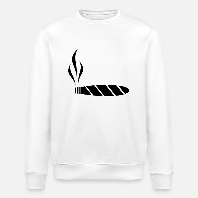 Cigare - Sweat bio ROLLER Stanley/Stella Unisexe - blanc