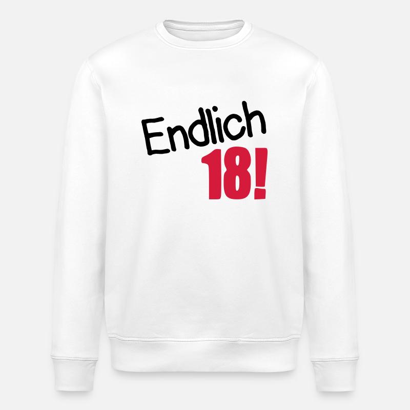 endlich18 - Stanley/Stella Unisex Bio-Sweatshirt ROLLER - Weiß