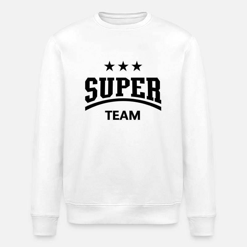 Super Team - Stanley/Stella ROLLER Unisex Organic Sweatshirt - white