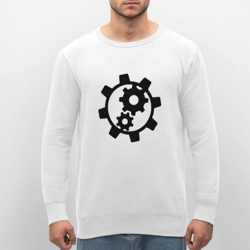 cool cogs design engine clockwork turn mechanicall Stanley/Stella ROLLER Unisex Organic Sweatshirt