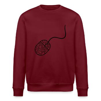 mikrochip daten elektronisch cool design maus comp - Stanley/Stella Unisex Bio-Sweatshirt ROLLER - Weiß - Vorne - Nik (191cm)