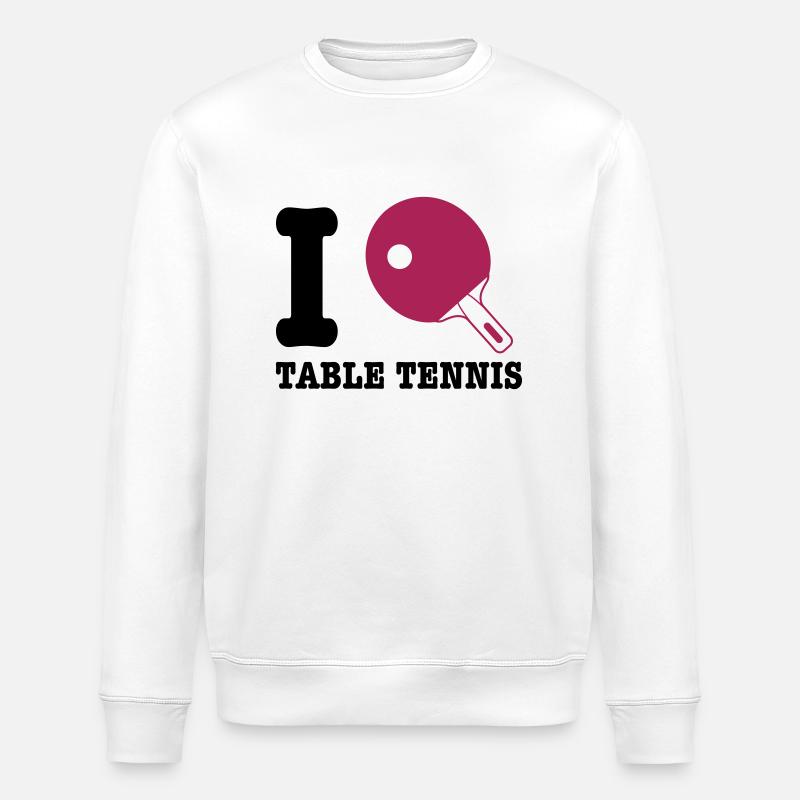Tischtennis - Stanley/Stella Unisex Bio-Sweatshirt ROLLER - Weiß
