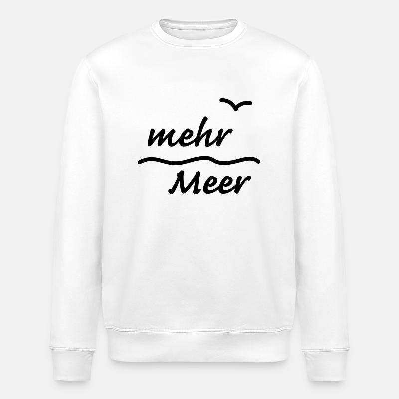 mehr Meer - Stanley/Stella Unisex Bio-Sweatshirt ROLLER - Weiß