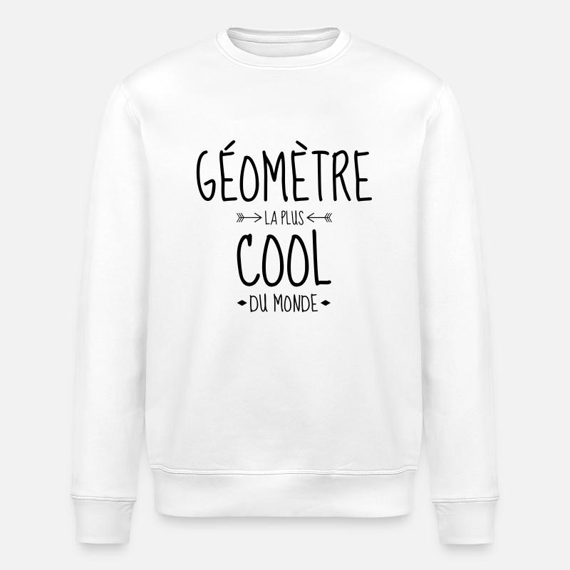 Surveyor / Vermesser / Géomètre / Topographer - Stanley/Stella ROLLER Unisex Organic Sweatshirt - white