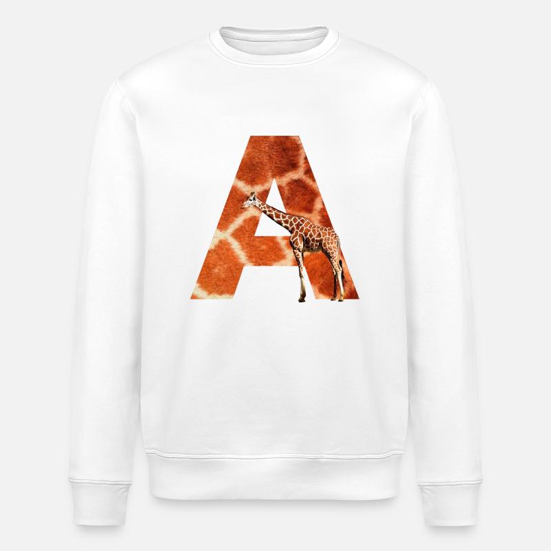 giraffe a - Stanley/Stella Unisex Bio-Sweatshirt ROLLER - Weiß