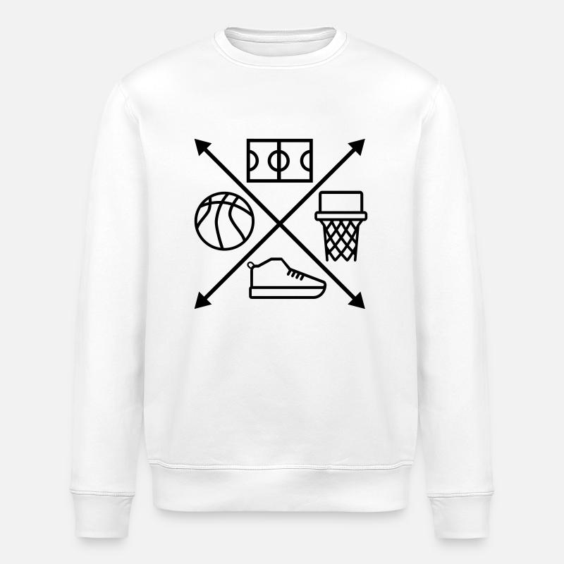 basketball - Sweat bio ROLLER Stanley/Stella Unisexe - blanc