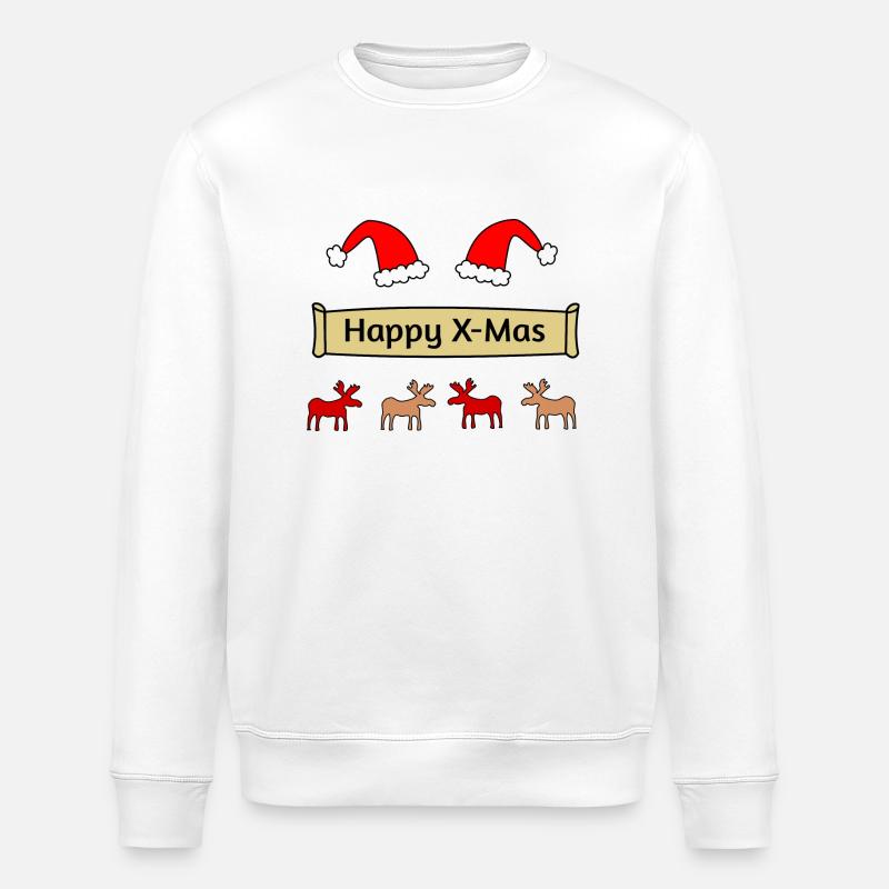 Joyeux X Mas - Sweat bio ROLLER Stanley/Stella Unisexe - blanc