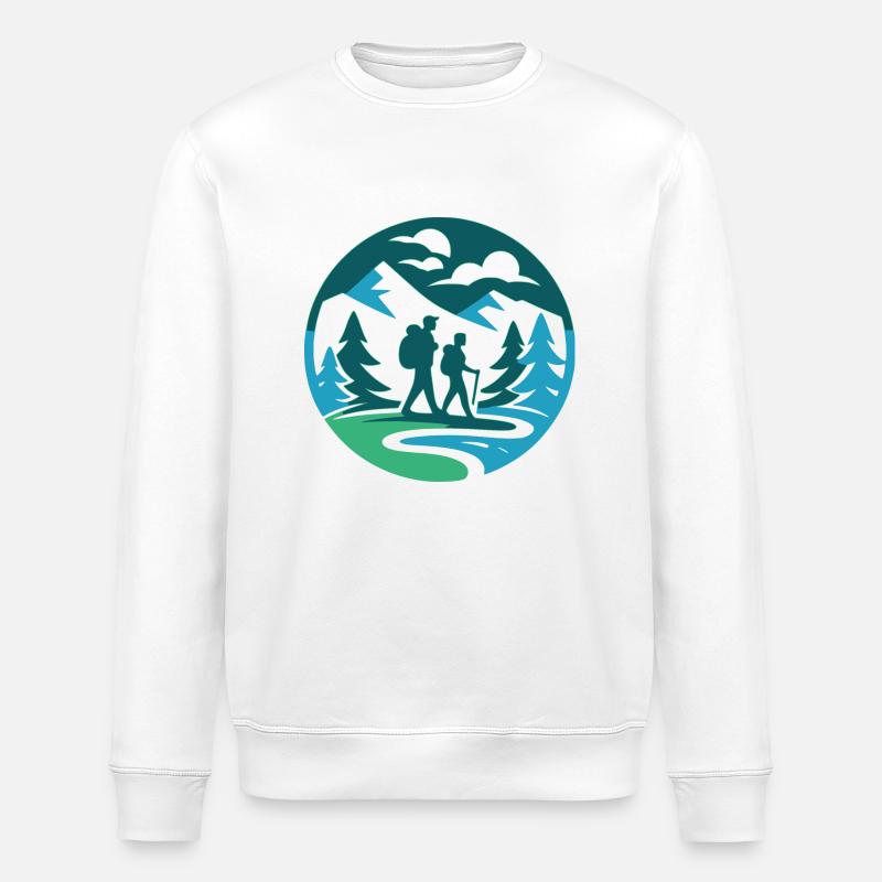 Wandern - Stanley/Stella Unisex Bio-Sweatshirt ROLLER - Weiß