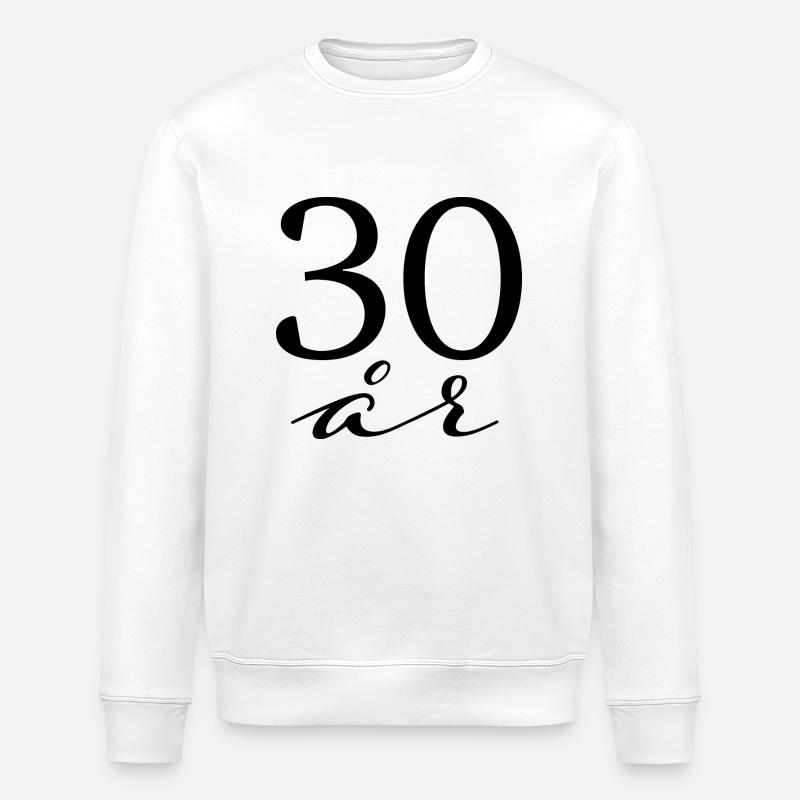 30 Jahre - Stanley/Stella Unisex Bio-Sweatshirt ROLLER - Weiß