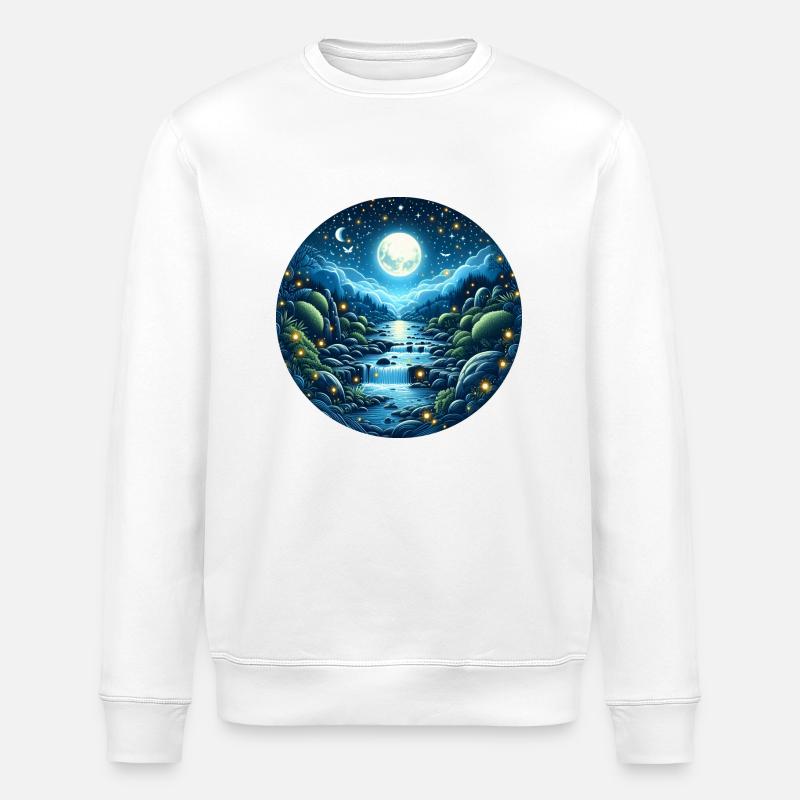 Mondmagie - Stanley/Stella Unisex Bio-Sweatshirt ROLLER - Weiß