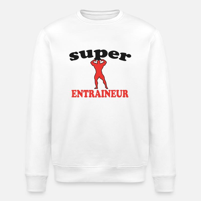 SUPER TRAINER - Stanley/Stella Unisex Bio-Sweatshirt ROLLER - Weiß
