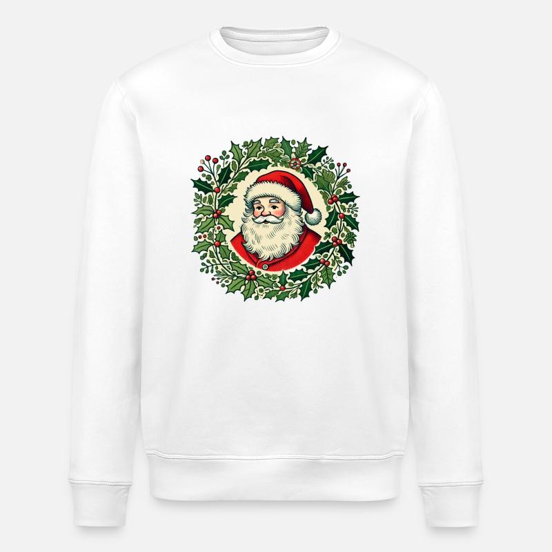 Weihnachtsmann - Stanley/Stella Unisex Bio-Sweatshirt ROLLER - Weiß