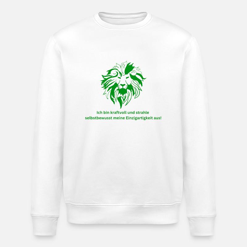 Sternzeichen Löwe - Stanley/Stella Unisex Bio-Sweatshirt ROLLER - Weiß