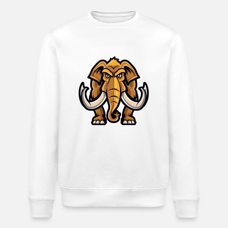 mammut elefant - Stanley/Stella Unisex Bio-Sweatshirt ROLLER - Weiß