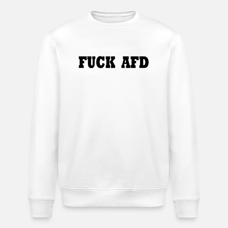 Fuck afd - Stanley/Stella Unisex Bio-Sweatshirt ROLLER - Weiß
