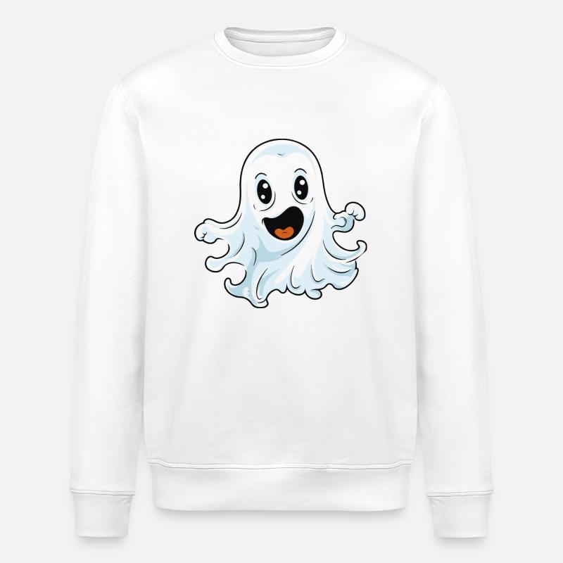 Ghost Comic - Stanley/Stella ROLLER Unisex Organic Sweatshirt - white