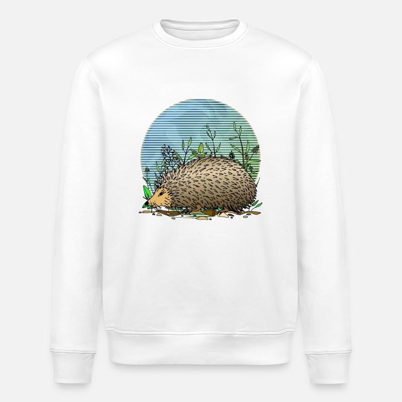 Igel - Stanley/Stella Unisex Bio-Sweatshirt ROLLER - Weiß