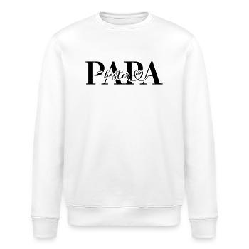 Bester Papa - Stanley/Stella Unisex Bio-Sweatshirt ROLLER - Weiß - Vorne - Nik (191cm)