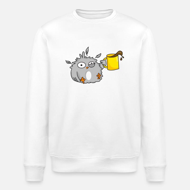 Der frühe Vogel - Stanley/Stella Unisex Bio-Sweatshirt ROLLER - Weiß