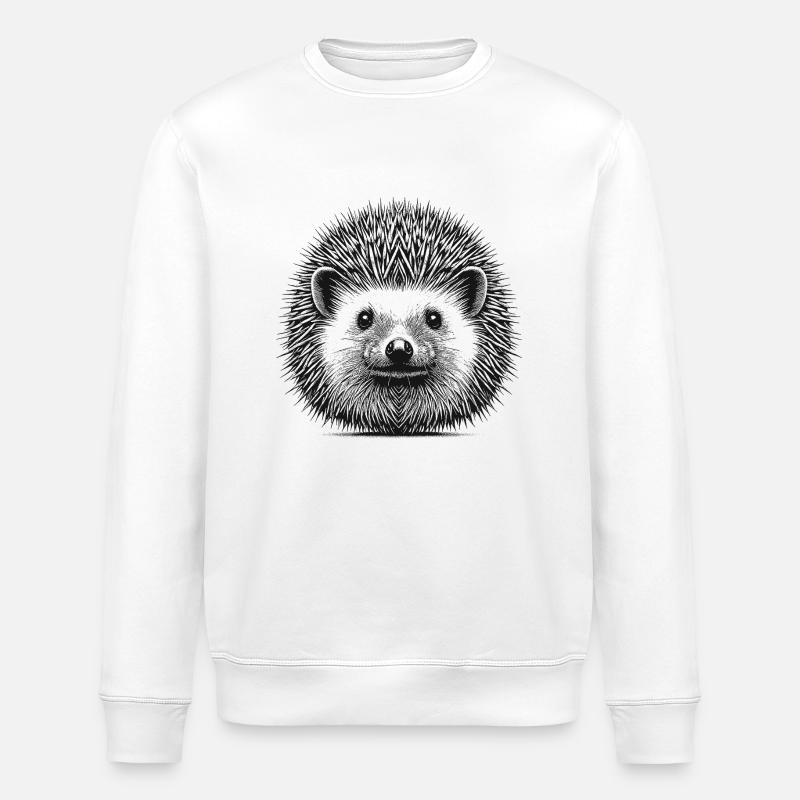 Igel - Stanley/Stella Unisex Bio-Sweatshirt ROLLER - Weiß