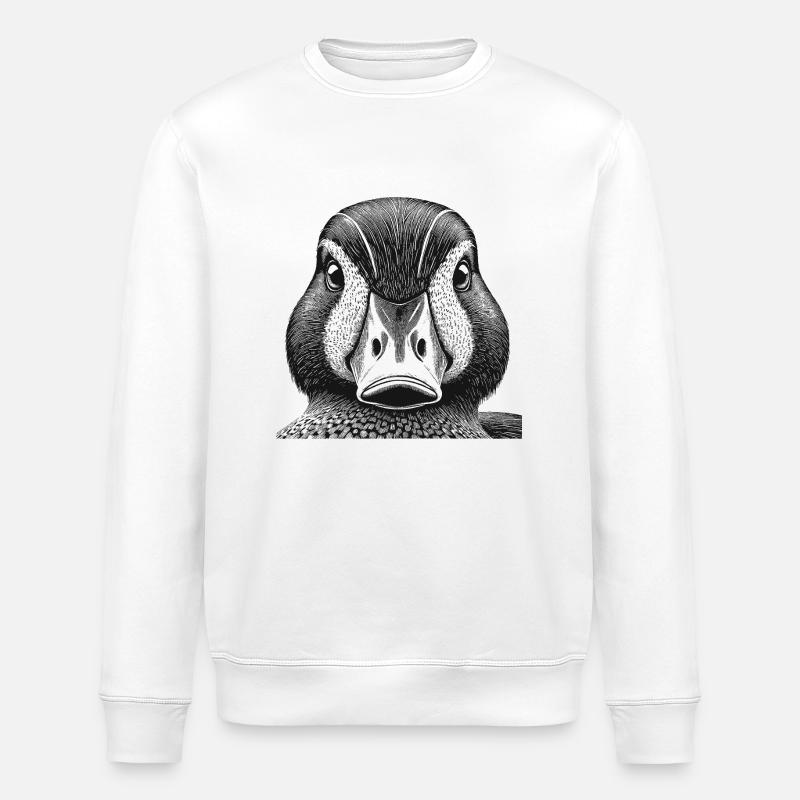 Canard - Sweat bio ROLLER Stanley/Stella Unisexe - blanc